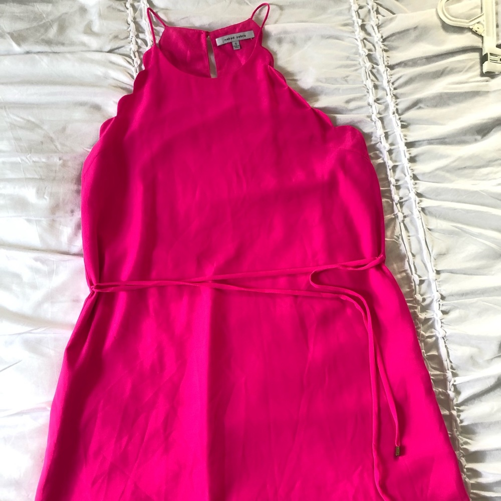 Hot pink dress